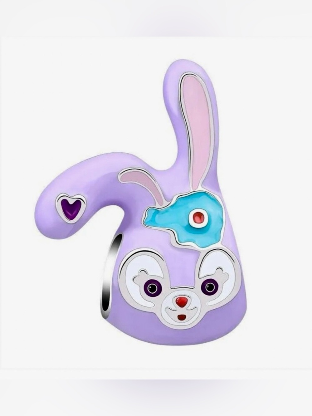 NEW•Lavender Bunny Enamel DIY charm